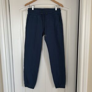 American Giant Blue Drawstring‎ Joggers Sweatpants Heavy Cotton Mens Size Small